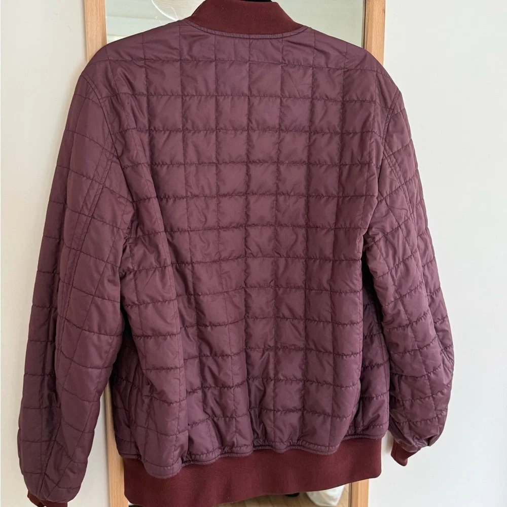 Reversible Burgundy Bomber Jacket - Picture 5 of 14